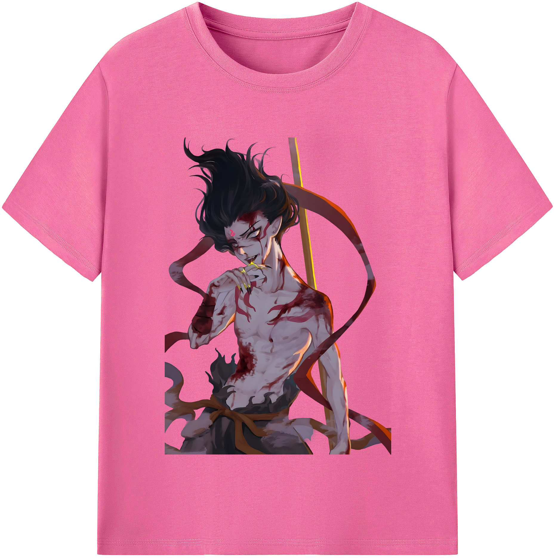 （画像用） Ne Zha 2 ナタ 魔童の大暴れ レディースカジュアルプリントTシャツ（綿100％）